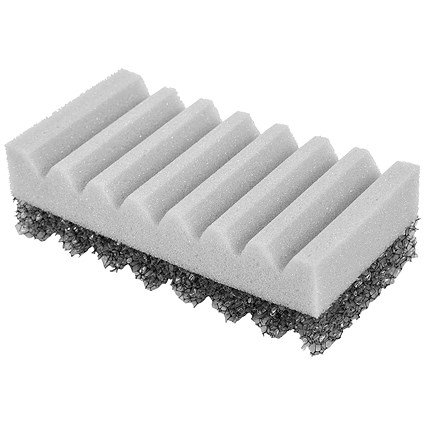 Non-Scratch Finger Gripped Sponge Scourer White - Robert Scott