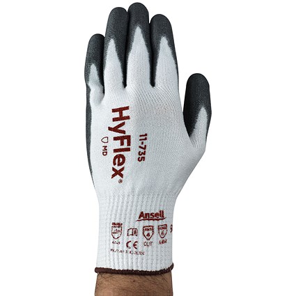 Ansell Hyflex 11-735 Gloves, Medium