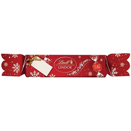 Lindt Lindor Cracker Milk Chocolate Truffles, 100g