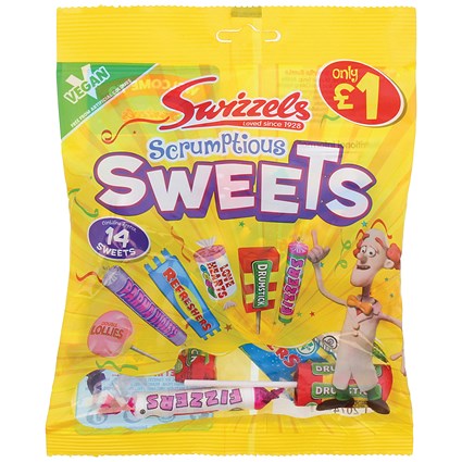 Swizzels Scrumptious Sweets, 14 Sweets Per Pack, Pack Of 12 | Paperstone