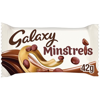 Galaxy Minstrel Milk Chocolate Button Pouch Bag, 125g, Pack of 15