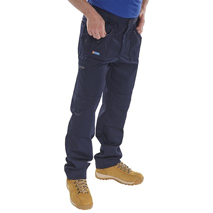 Beeswift Action Work Trousers, Navy Blue, 30T