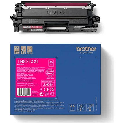 Brother TN821XXLM Super High Yield Toner Cartridge, Magenta