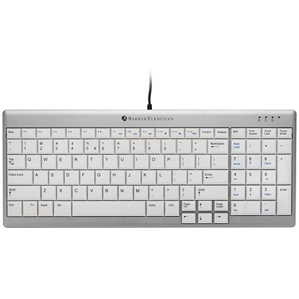 Bakker Elkhuizen UltraBoard 960 Compact Standard Keyboard, Grey