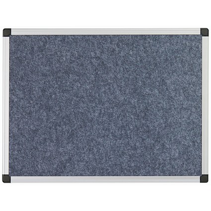 Bi-Office Maya Fire Retardant Noticeboard, Aluminium Frame, 1500x1200mm, Grey