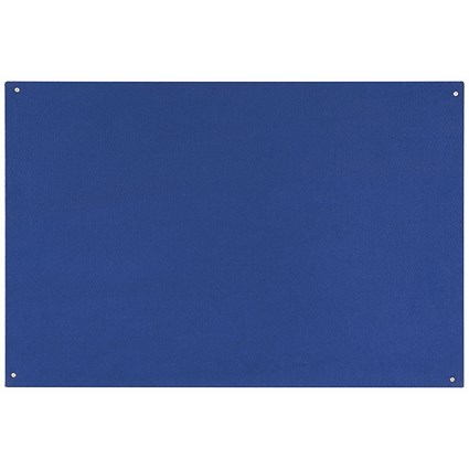 Bi-Office Unframed Noticeboard, 875x575mm, Blue