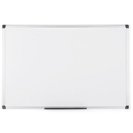 Bi-Office Maya Lacquered Steel Magnetic Whiteboard, 1500x1200mm