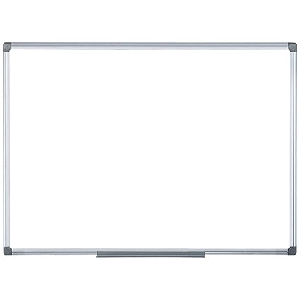 Bi-Office Slim Display System Double-Sided Magnetic Whiteboard, 1200x900mm