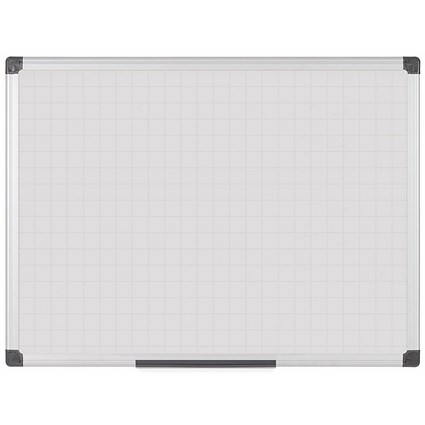 Bi-Office Maya Gridded Magnetic Whiteboard, 2400x1200mm