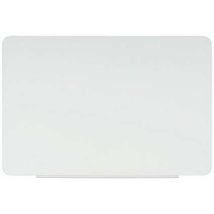 Bi-Office Lago Magnetic Frameless Glass Board, 900x600mm, White