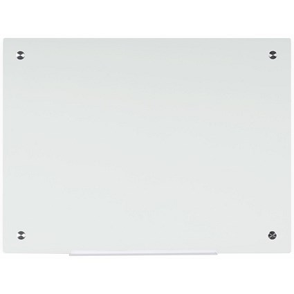 Bi-Office River Magnetic Glass Board, 1800x1200mm, White