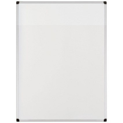 Bi-Office Earth Kyoto Double-Sided Magnetic Drywipe Easel Panel, 75x105cm, Aluminium Frame