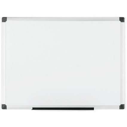 Bi-Office Maya Lacquered Steel Magnetic Whiteboard, 600x450mm