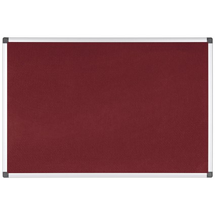 Bi-Office New Generation A9 Felt Noticeboard, 2400x1200mm, Burgundy