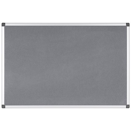 Bi-Office New Generation A9 Felt Noticeboard, 1200x1200mm, Grey