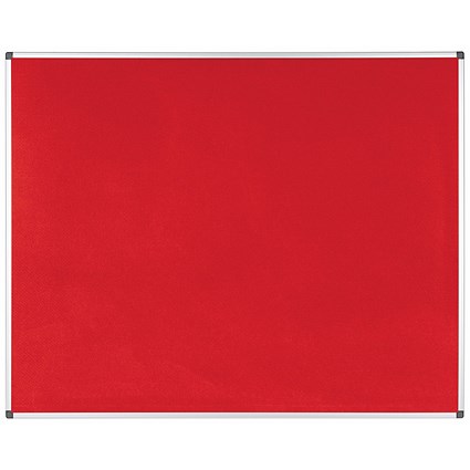 Bi-Office New Generation A9 Felt Noticeboard, 1500x1200mm, Red