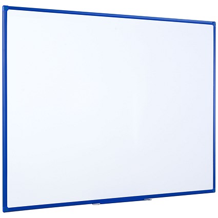 Bi-Office Maya Double Sided Non-Magnetic Gridded Whiteboard, Blue Frame, 900x600mm