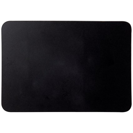 Bi-Office Frameless Double-Sided Chalkboard Drywipe Surface, 90x60cm Black