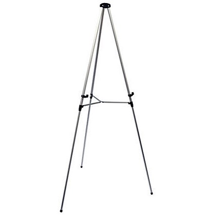 Bi-Office Lightweight Display Easel, 86x165cm, Silver