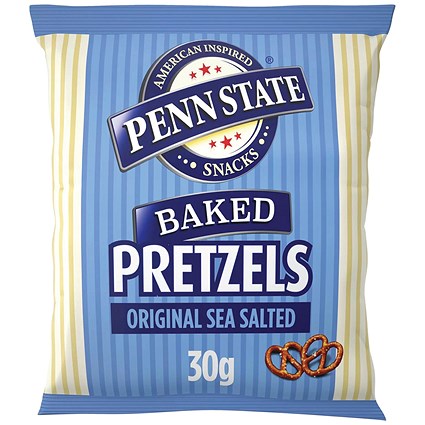 Penn State Sea Salted Pretzels, 30g, Pack of 33