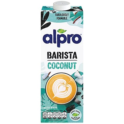 Alpro Barista Coconut Milk, 1 Litre, Pack of 12