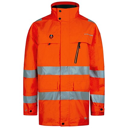 Beeswift Deltic Hi-Viz Jacket, Orange, Large