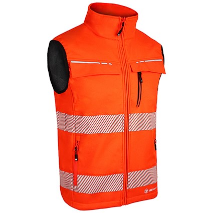 Beeswift Deltic Hi-Vis Gilet, Orange, 3XL