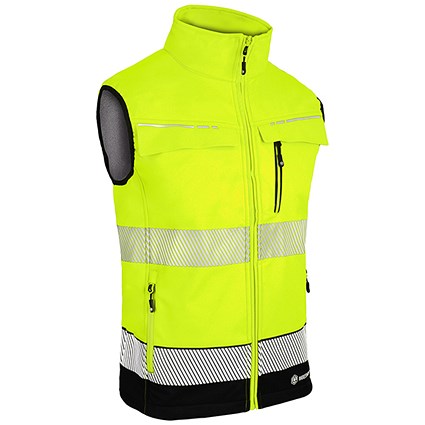 Beeswift Deltic Hi-Vis Two Tone Gilet, Saturn Yellow & Black, 6XL