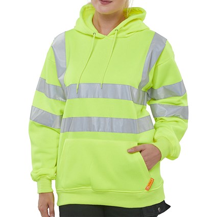 Beeswift Pull On Hooded Sweatshirt, Saturn Yellow, 4XL