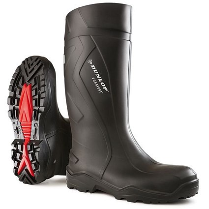 Dunlop Purofort+ Full Safety Wellington Boots, Black, 6.5