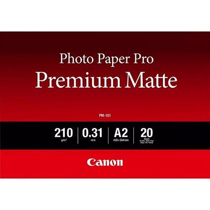 Canon PM-101 A2 Matte White Photo Paper - 8657B017