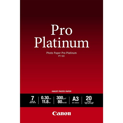 Canon PT-101 A3 Photo Paper 20 Sheets - 2768B017