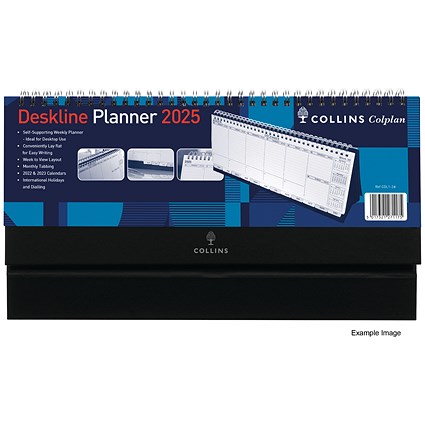 Collins Week To View 2025 Deskline Planner, 115x300mm