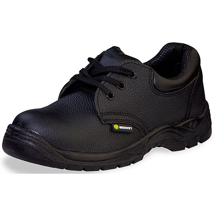 Beeswift Dual Density Economy S1 Shoes, Black, 4