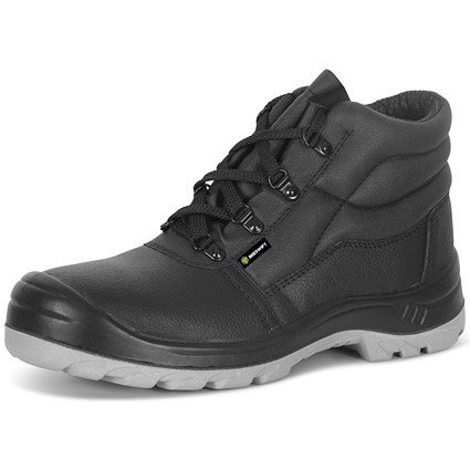 Beeswift 4 D-Ring Boots With Scuff Cap, Black, 8