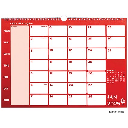 Collins 2025 Memo Calendar, A3