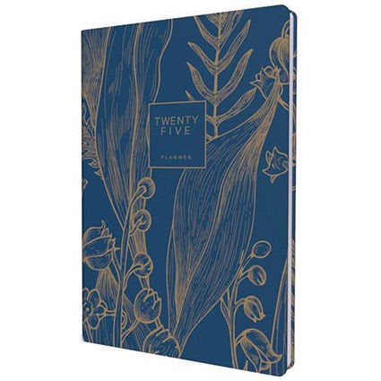 Collins Tara A5 Appointment Diary, Day Per Page, Navy Blue, 2025