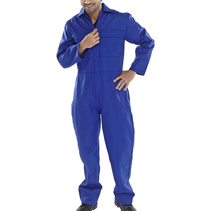 Beeswift Fire Retardant Boilersuit, Royal Blue, 38