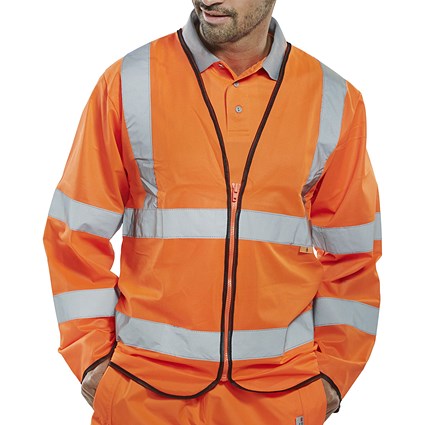 Beeswift Fire Retardant Hi-Vis Jerkin, Orange, 4XL