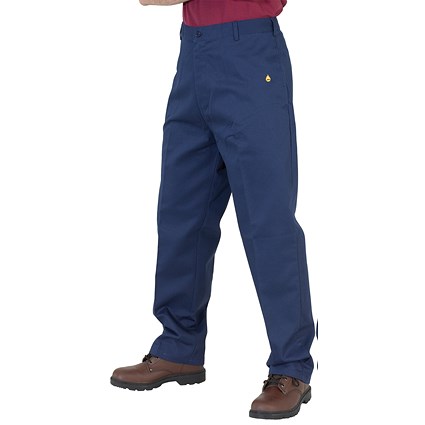 Beeswift Fire Retardant Trousers, Navy Blue, 38