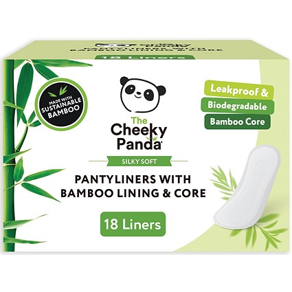 Cheeky Panda Pantyliners with Bamboo Lining + Core, Pack of 108