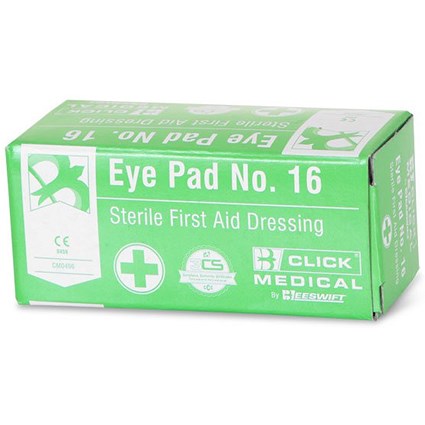 Click Medical No 16 Eye Pad, Pack of 10