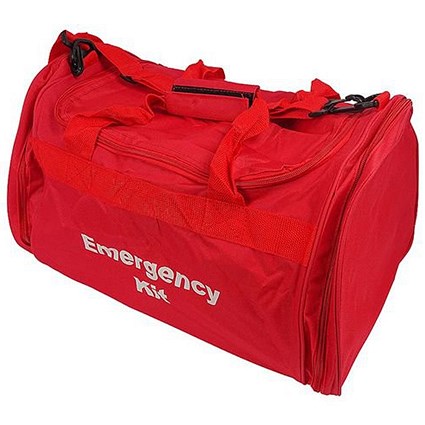 Click Medical Red Emergency Kit Bag Empty