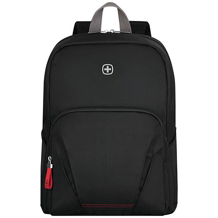 Wenger Motion Laptop Backpack with Tablet Pocket, For up to 15.6 Inch Laptops, Black