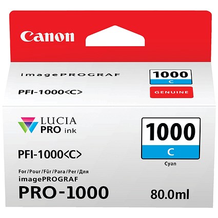 Canon Pro-1000 Cyan Ink Tank 0547C001