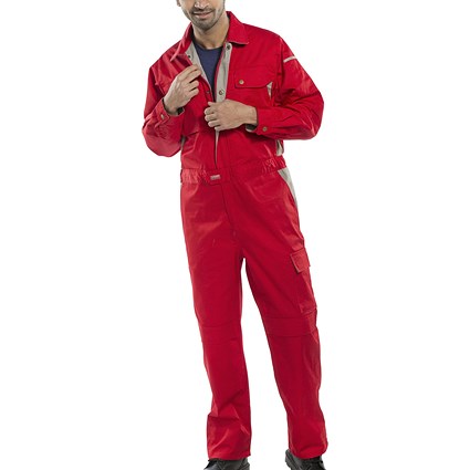 Beeswift Premium Boilersuit, Red, 42