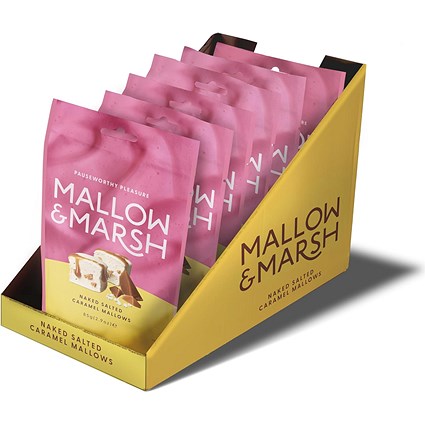 Mallow Marsh Salted Caramel Marshmallow Pouch, 85g, Pack of 6