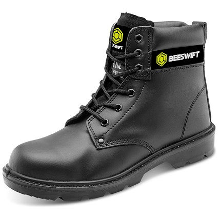 Beeswift Traders S3 6 inch Boots, Black, 7