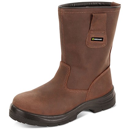 Beeswift S3 Pur Rigger Boots, Brown, 11