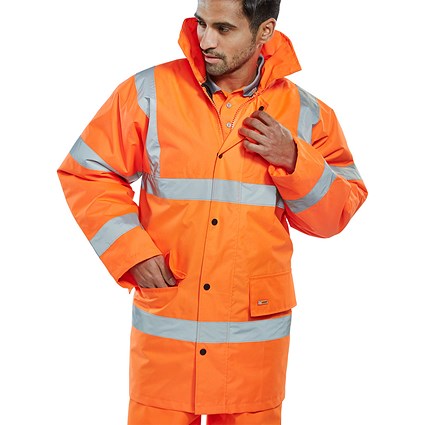 Beeswift High Visibility Constructor Jacket, Orange, Small